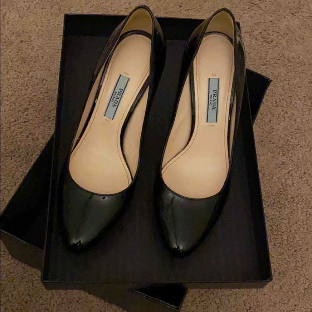Prada platform heels